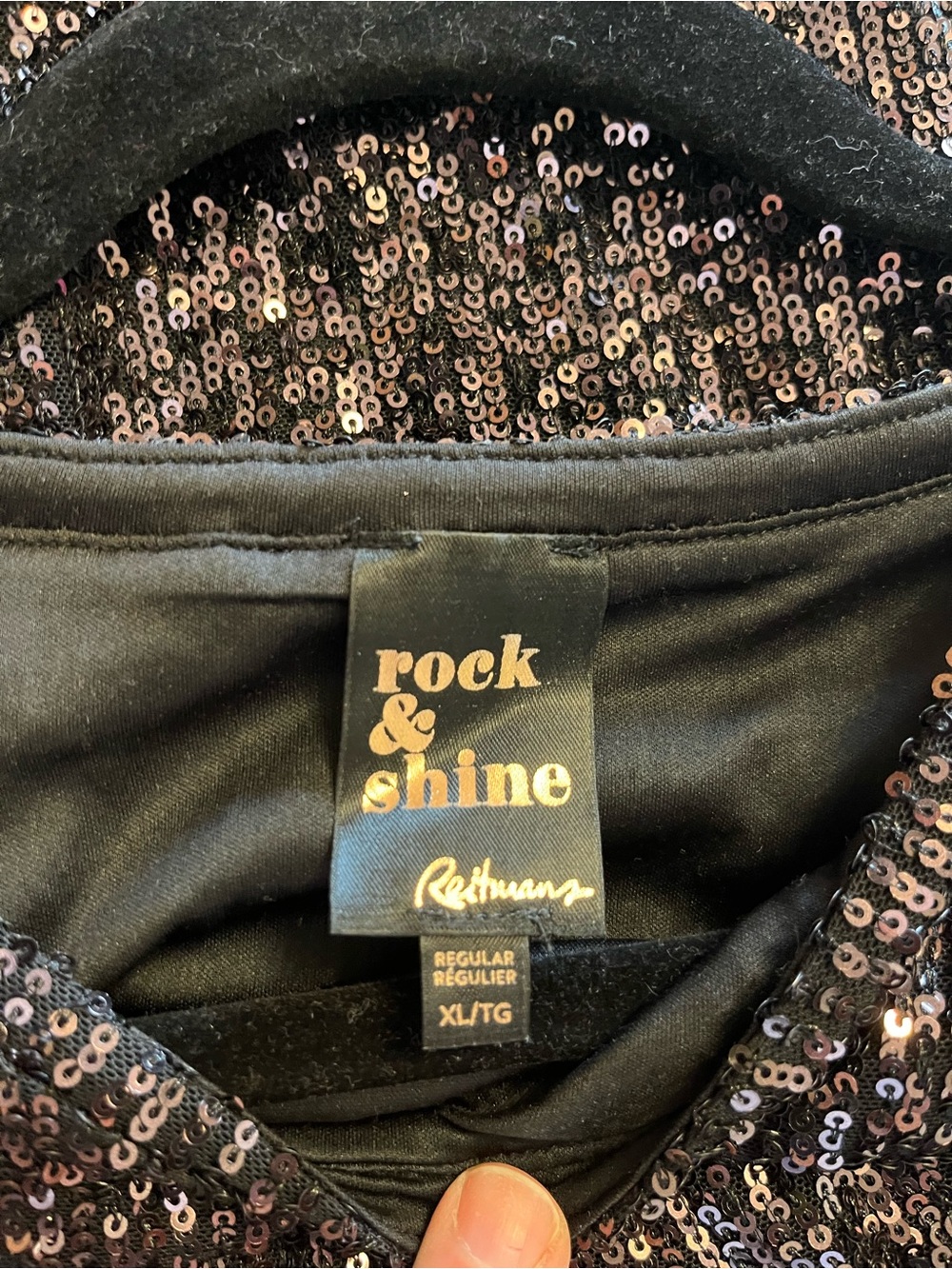Reitmans Dark Plum Sequin Midi Dress - Picture 7 of 7